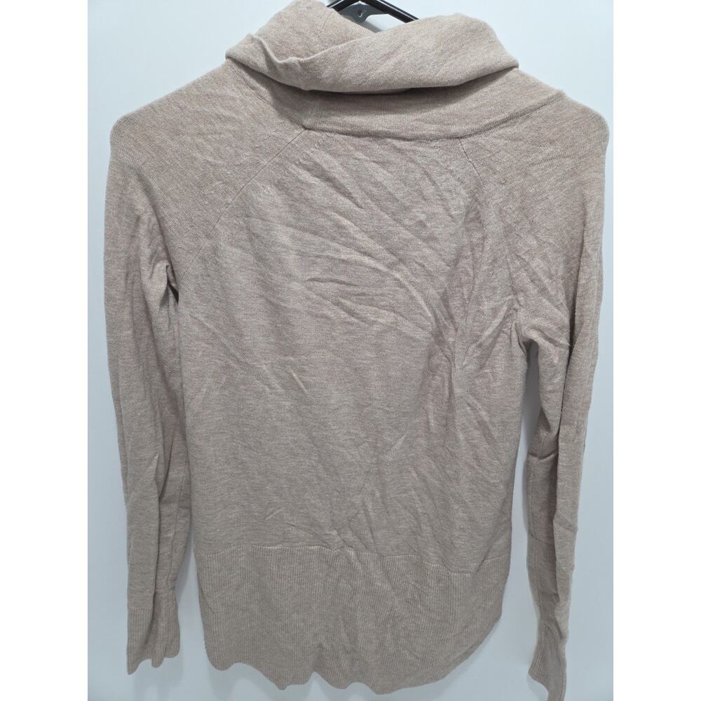 Cyrus Womens XS Turtleneck Sweater Light Brown Knit Pullover Top - Picture 9 of 9
